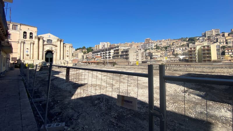 Work has now begun on a project to transform the churchyard of Sanctuary of the Madonna delle Grazie.